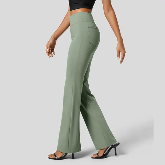 High-Waisted Flare Work Pants