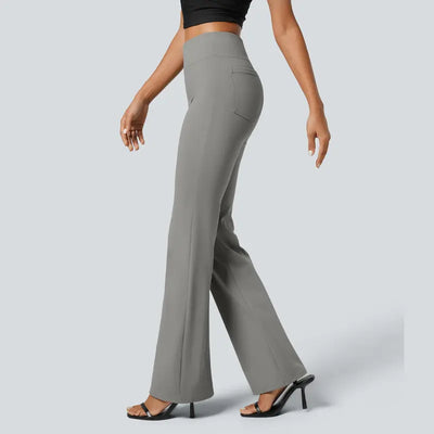 High-Waisted Flare Work Pants