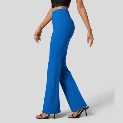High-Waisted Flare Work Pants