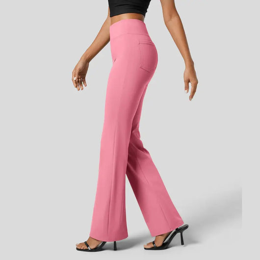 High-Waisted Flare Work Pants
