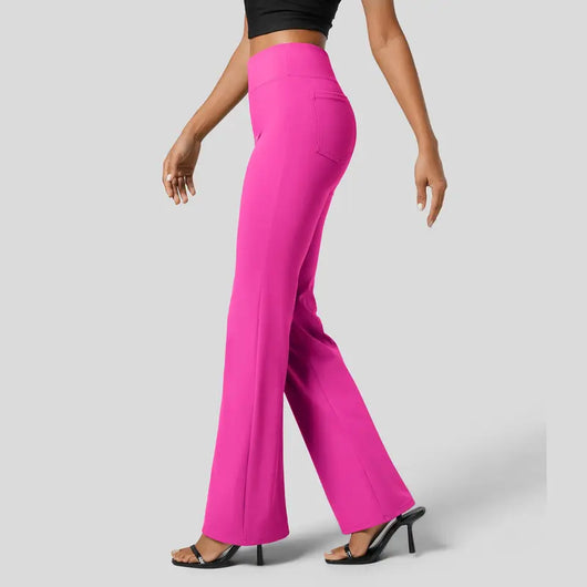 High-Waisted Flare Work Pants