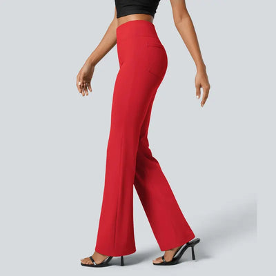 High-Waisted Flare Work Pants