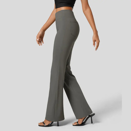 High-Waisted Flare Work Pants
