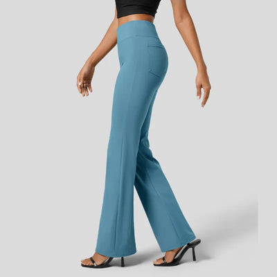 High-Waisted Flare Work Pants