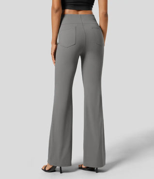 High-Waisted Flare Work Pants