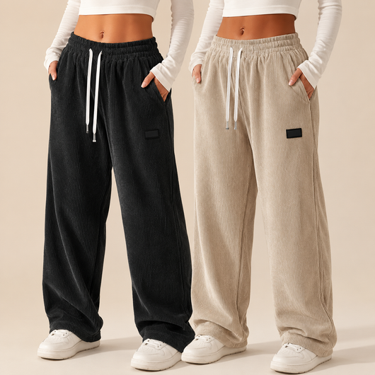 Women's Corduroy Straight-Leg Pants