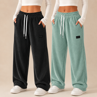 Women's Corduroy Straight-Leg Pants
