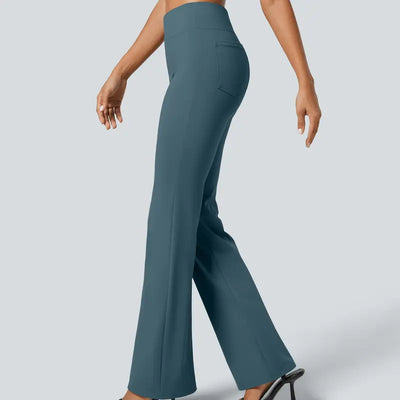 High-Waisted Flare Work Pants
