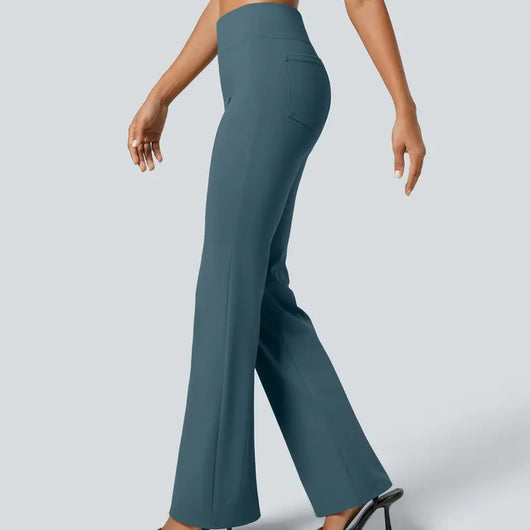 High-Waisted Flare Work Pants