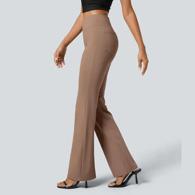 High-Waisted Flare Work Pants