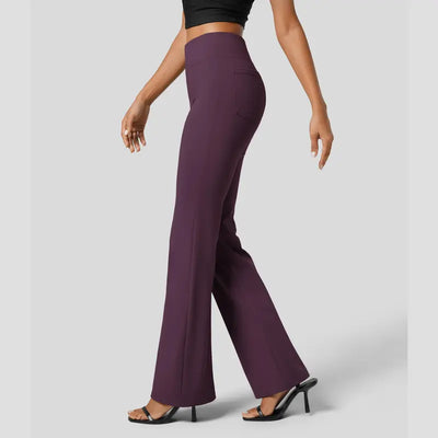 High-Waisted Flare Work Pants