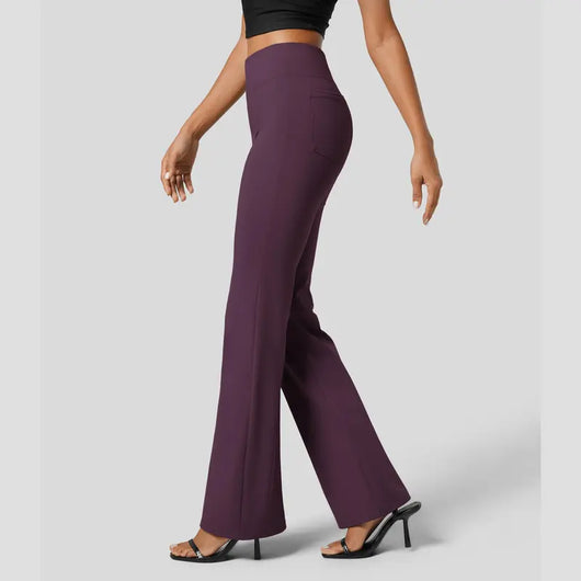 High-Waisted Flare Work Pants