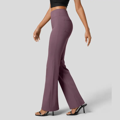 High-Waisted Flare Work Pants